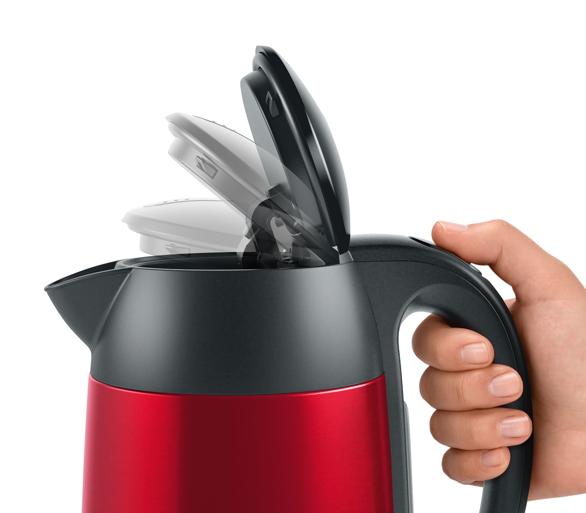 Bosch Bosch TWK3P424 bouilloire 1,7 L 2400 W Gris, Rouge