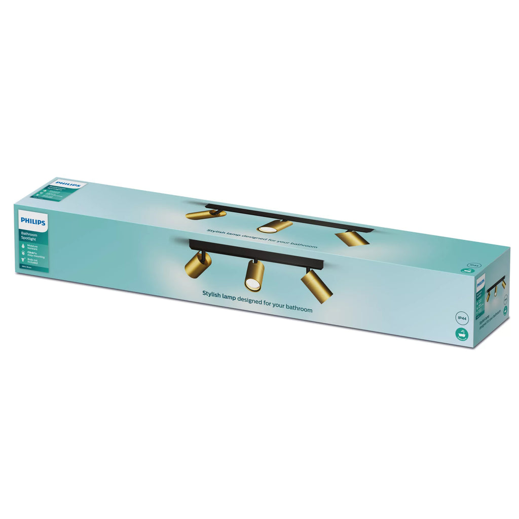Philips Spot plafond/mur Idris x3