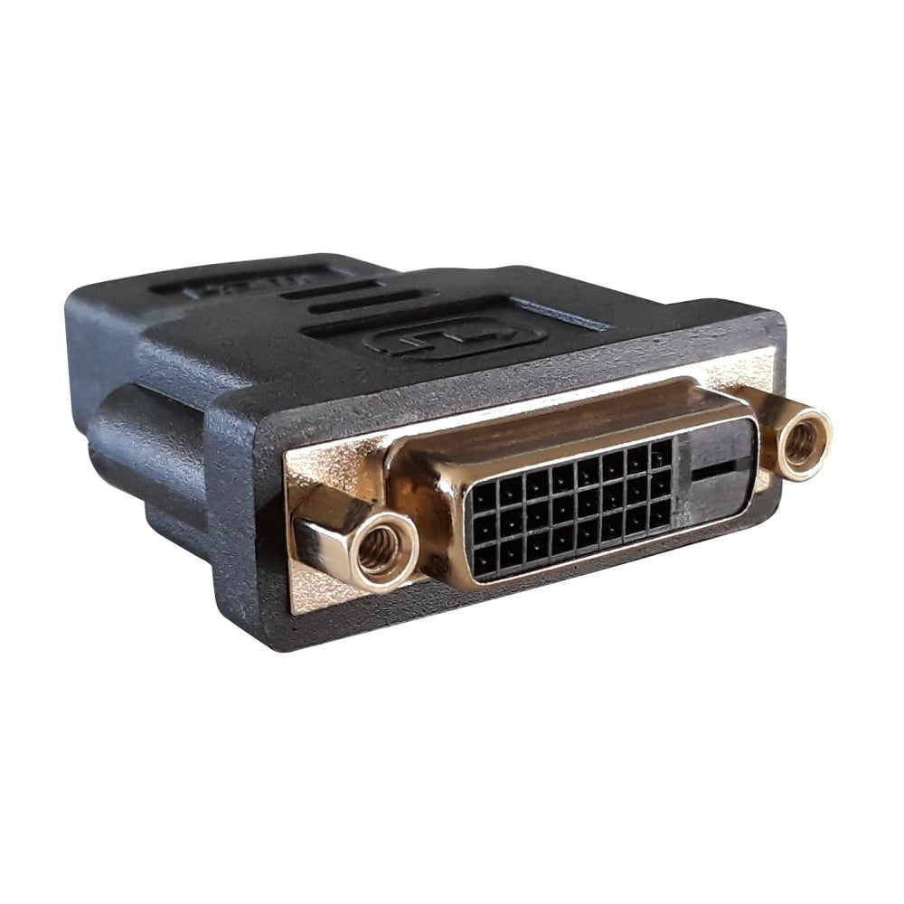 Adaptateur HDMI vers DVI-D M/F, Connecteurs Plaqués Or, Noir