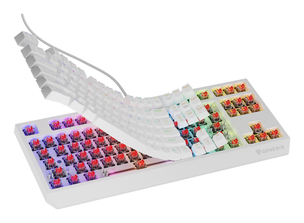 GENESIS Thor 230 TKL clavier Gaming USB QWERTY Anglais américain Blanc