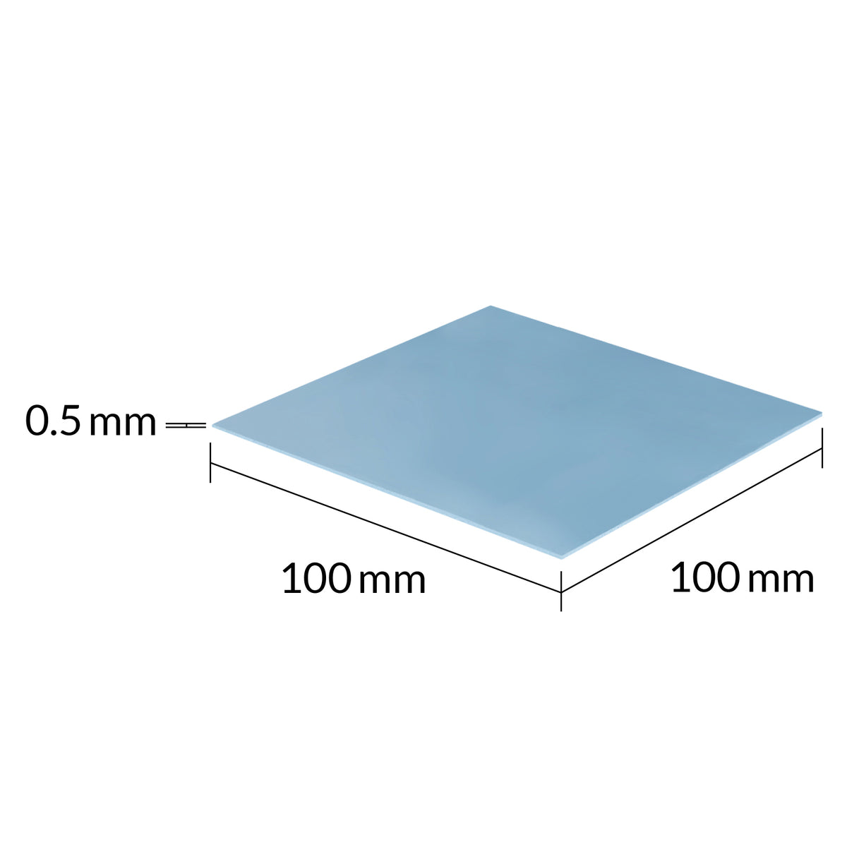 Pad Thermique ARCTIC TP-3, 100 x 100 x 0,5 mm, Bleu