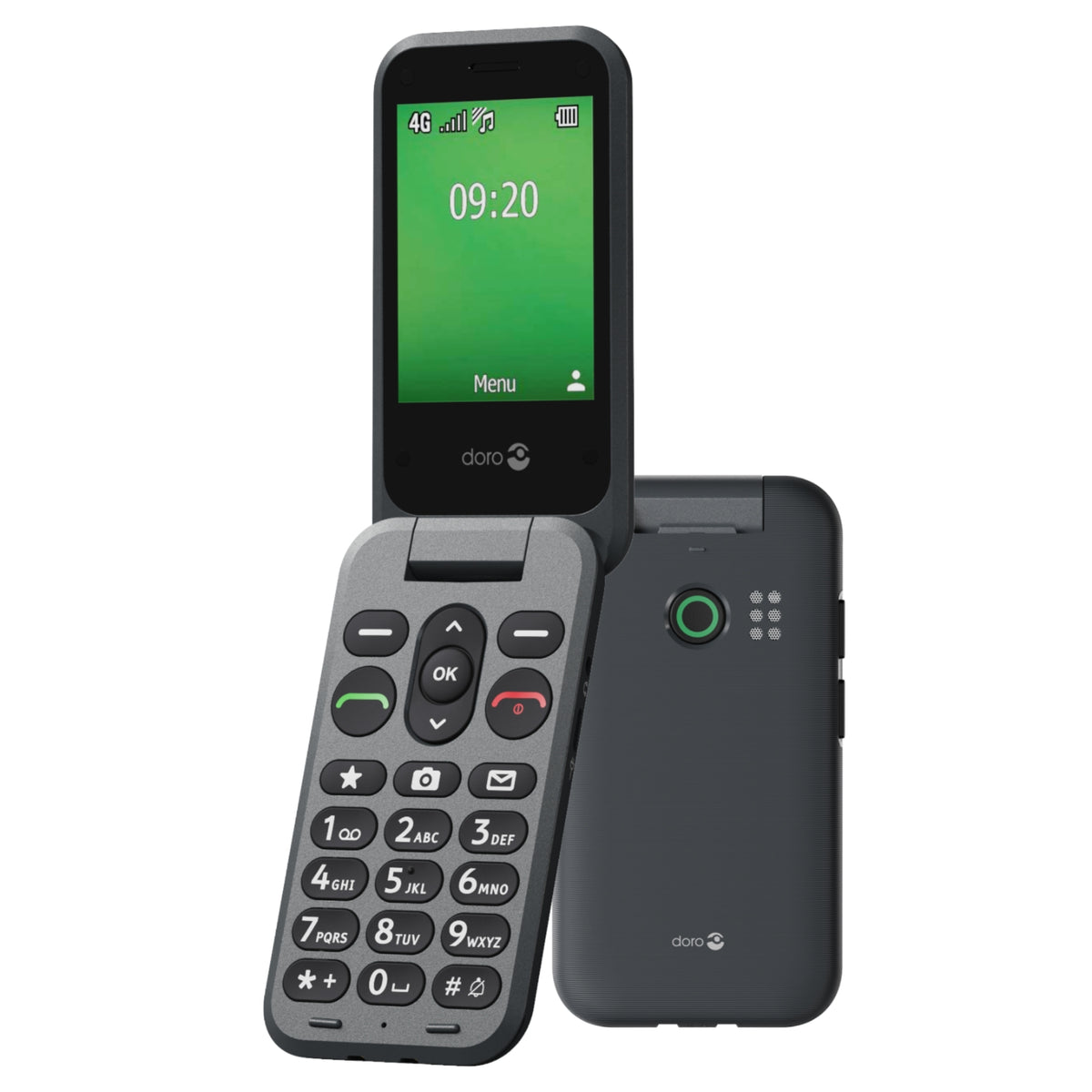 DORO Téléphone portable A clapet - E20 Graphite