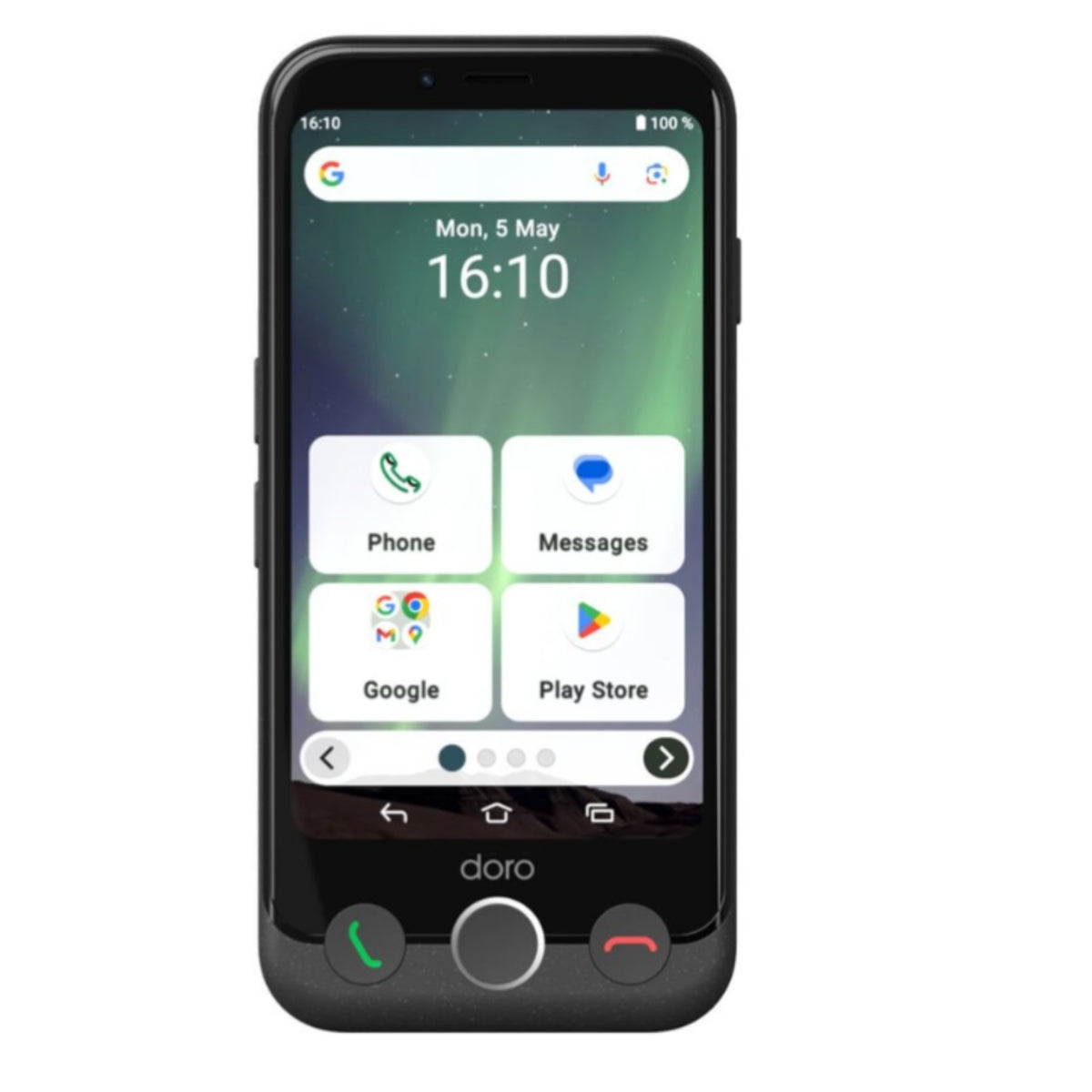 DORO Téléphone portable Leva E30 Noir et blanc