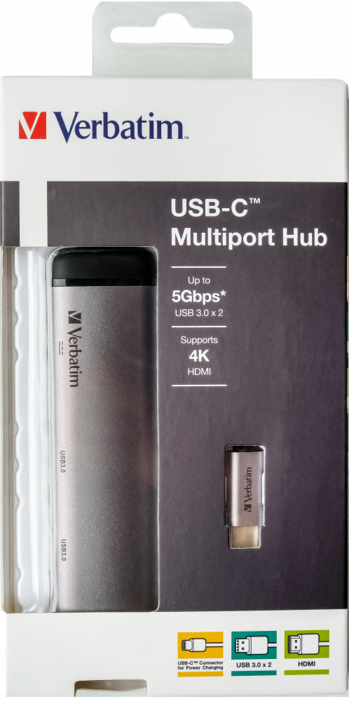 Verbatim 49140 station d'accueil USB 3.2 Gen 1 (3.1 Gen 1) Type-C