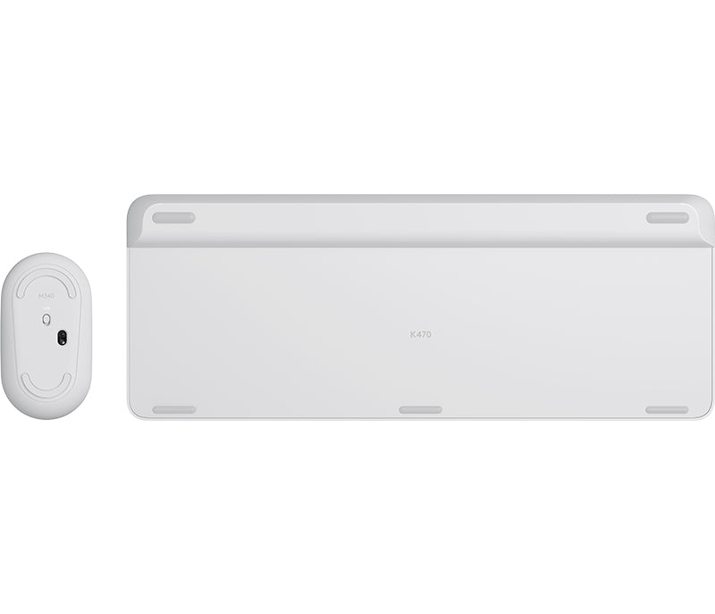 Logitech 920-009201 teclado Ratón incluido Universal RF inalámbrico QWERTY Nórdico Blanco