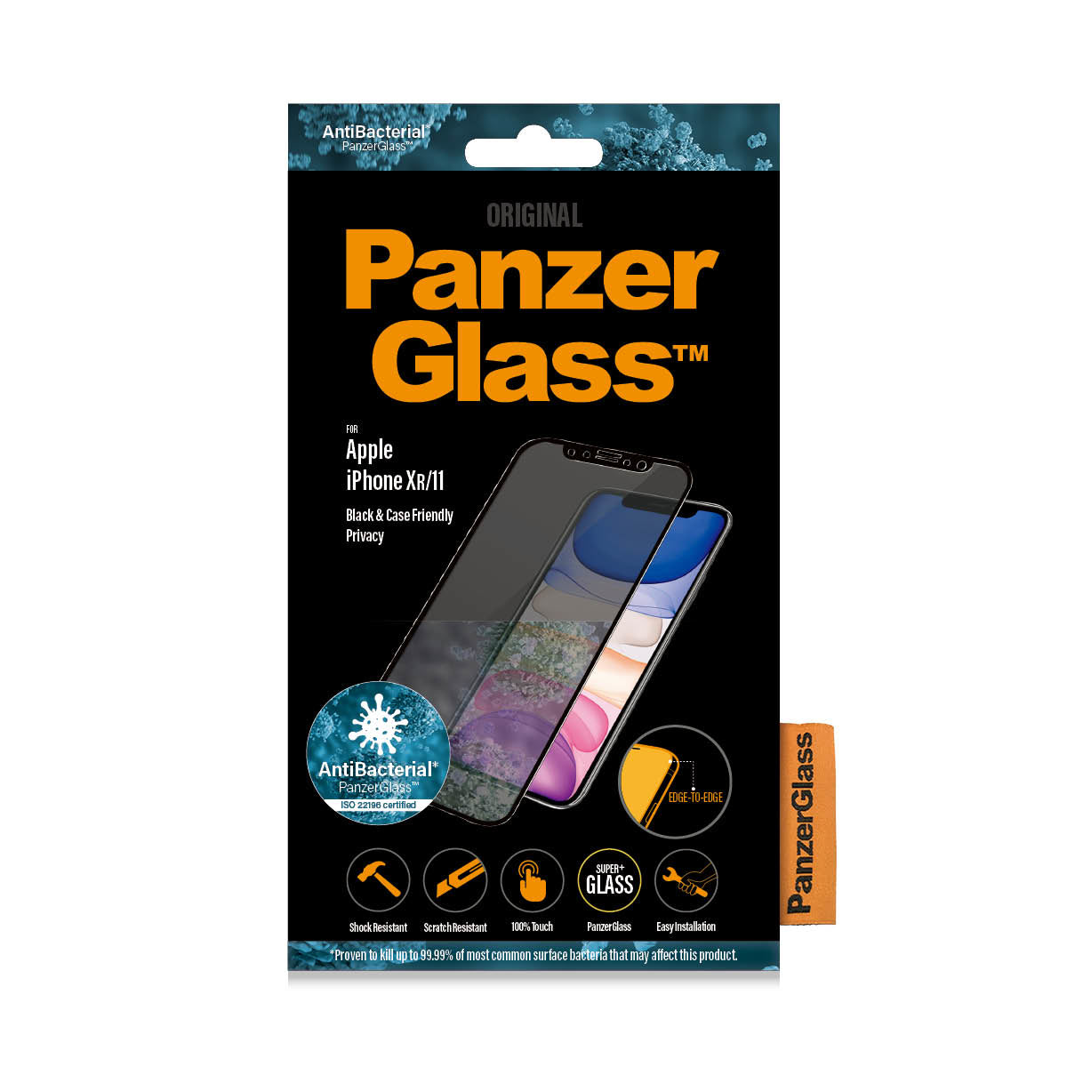 PanzerGlass ® Privacy Screen Protector iPhone 11 | XR | Edge-to-Edge Protection d'écran transparent Apple 1 pièce(s)