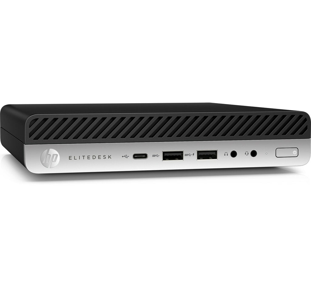 T1A HP EliteDesk 800 G4 Refurbished Intel® Core™ i5 i5-8500T 8 Go DDR4-SDRAM 256 Go SSD Windows 11 Pro Mini PC Noir, Argent