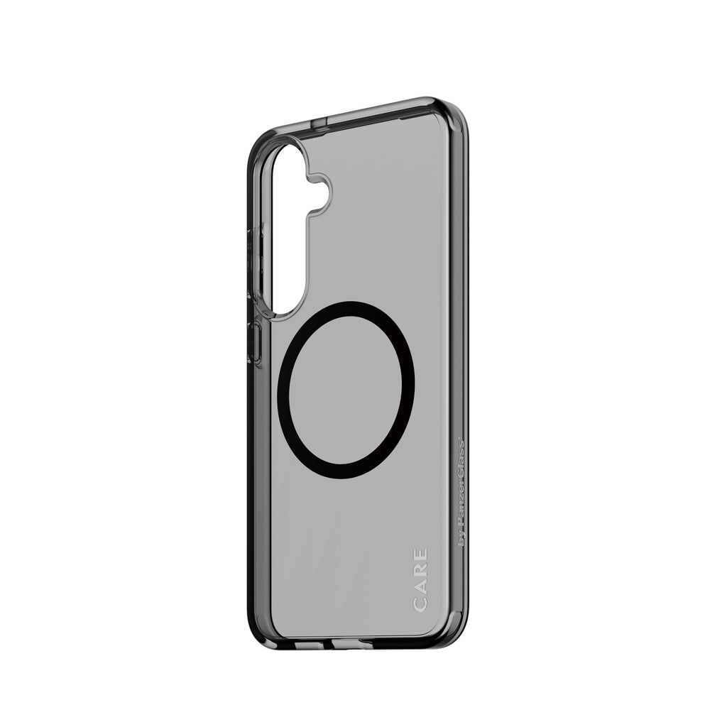 PanzerGlass PanzerGlass CARE™ by ® Urban Combat Case Smokey w. Black Qi Compatible Samsung Galaxy S25+ coque de protection pour téléphones portables Housse Noir