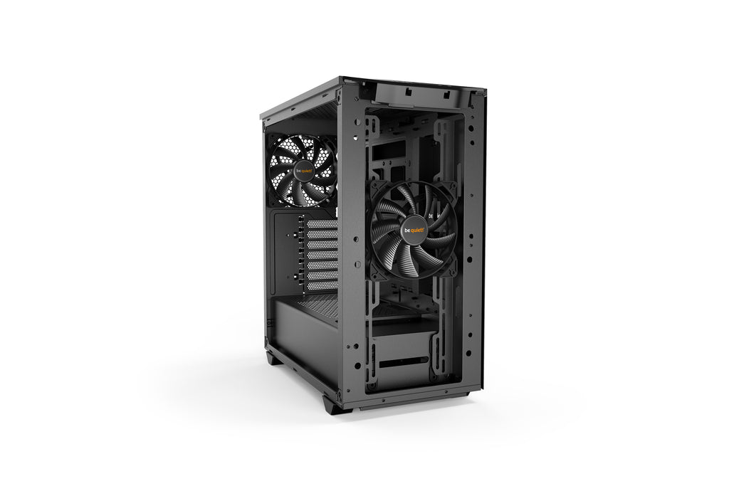 be quiet! Pure Base 500 Noir, Boîtier PC Vitré, Mini ATX / Micro ATX / ATX, 2 Ventilateurs Pure Wings 2 140 mm
