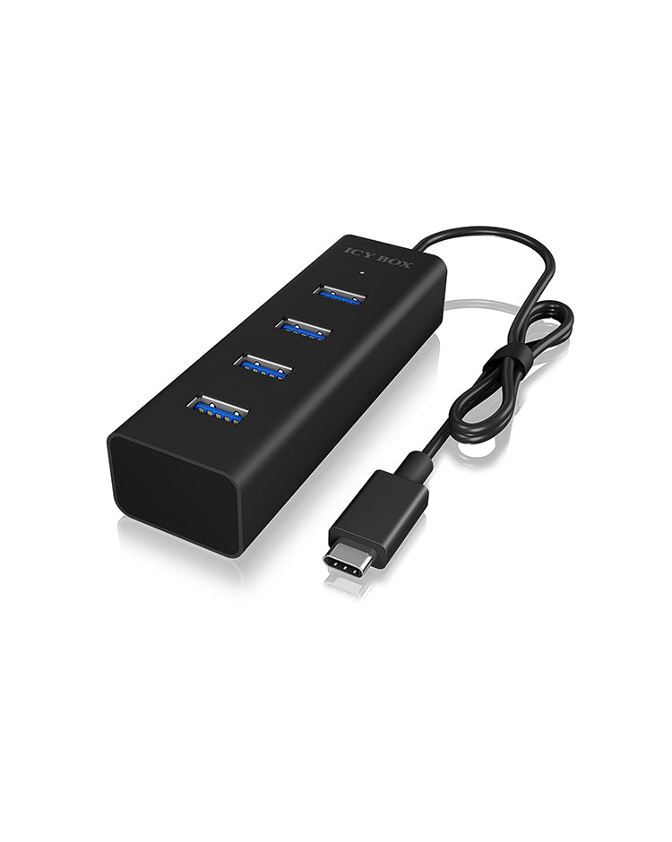 ICY BOX IB-HUB1409-C3 USB 3.2 Gen 1 (3.1 Gen 1) Type-C 5000 Mbit/s Noir