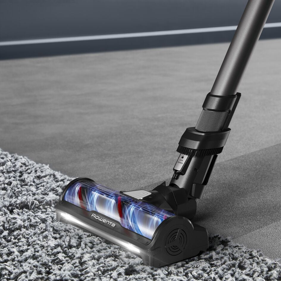 Rowenta RH9LC1 Aspirateur-balai 2 en 1 Batterie Sec&humide Sans sac Bleu, Gris