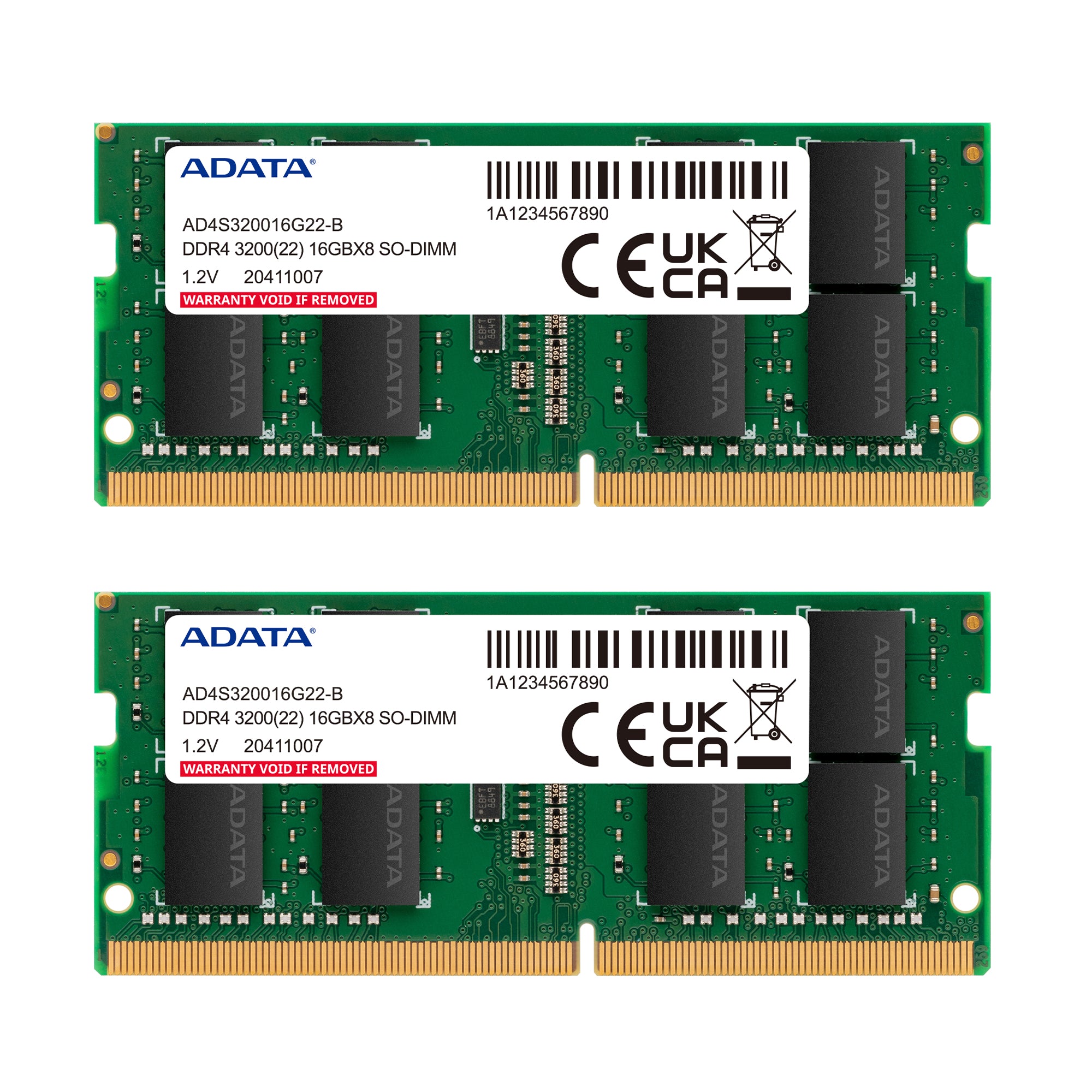 ADATA AD4S32008G22-DTGN module de mémoire 16 Go 2 x 8 Go DDR4 260-pin SO-DIMM