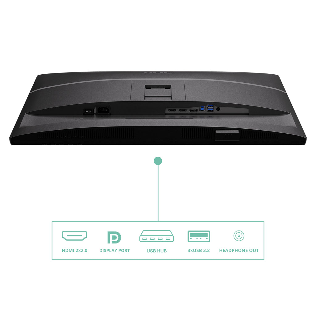 AOC Q27P4U écran plat de PC 68,6 cm (27") 2560 x 1440 pixels Wide Quad HD Noir