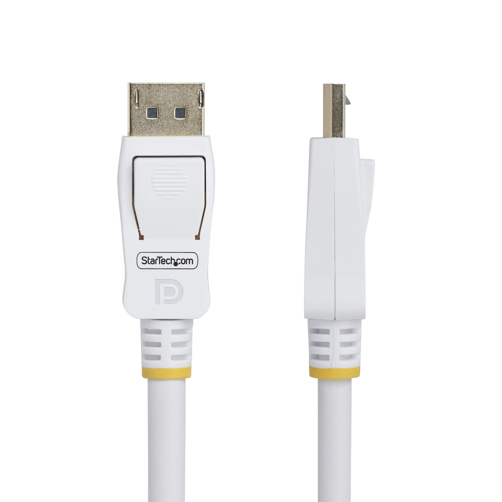 StarTech.com Câble DisplayPort 1.2 Blanc 3m Certifié VESA, 4K 60Hz, 21.6Gbps, Connecteurs Verrouillables M/M