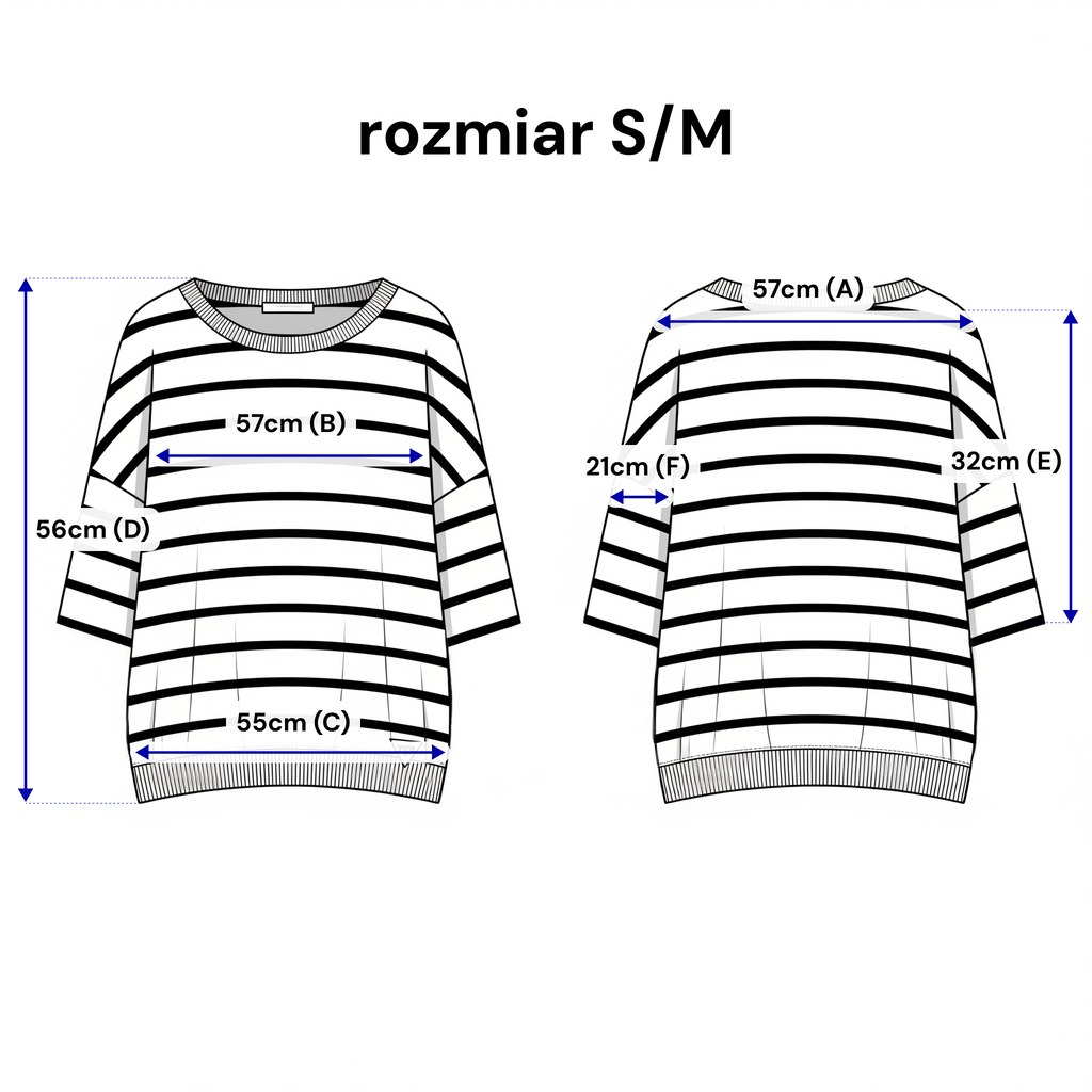 Blouse pour femme à rayures horizontales - manches 3/4