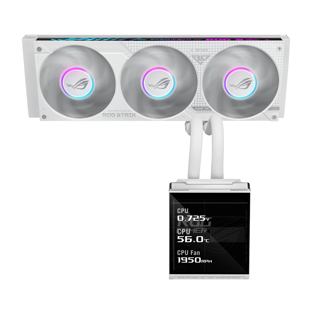 ASUS ROG STRIX SLC IV 360 ARGB LCD WHT Processeur Refroidisseur de liquide tout-en-un 12 cm Blanc 1 pièce(s)