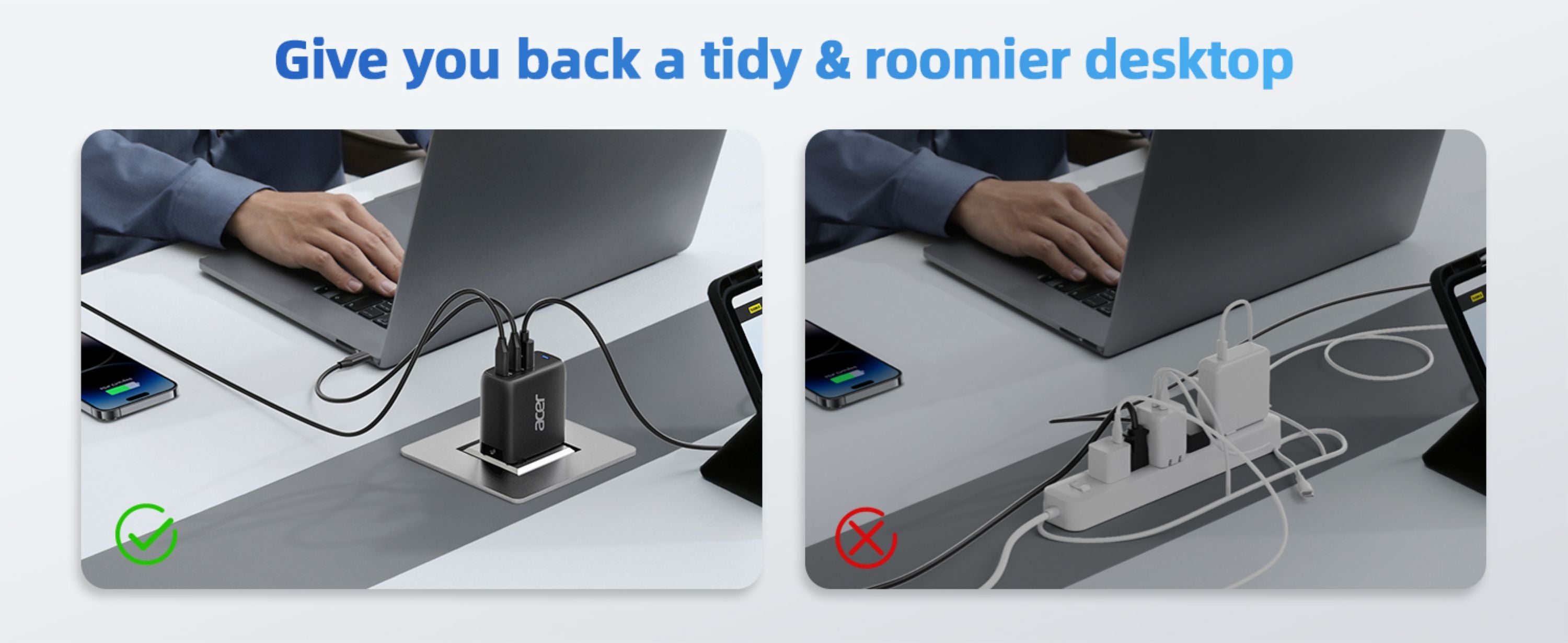 Acer ZL.ADTCC.00J chargeur d'appareils mobiles Universel Noir Secteur Charge rapide Intérieure