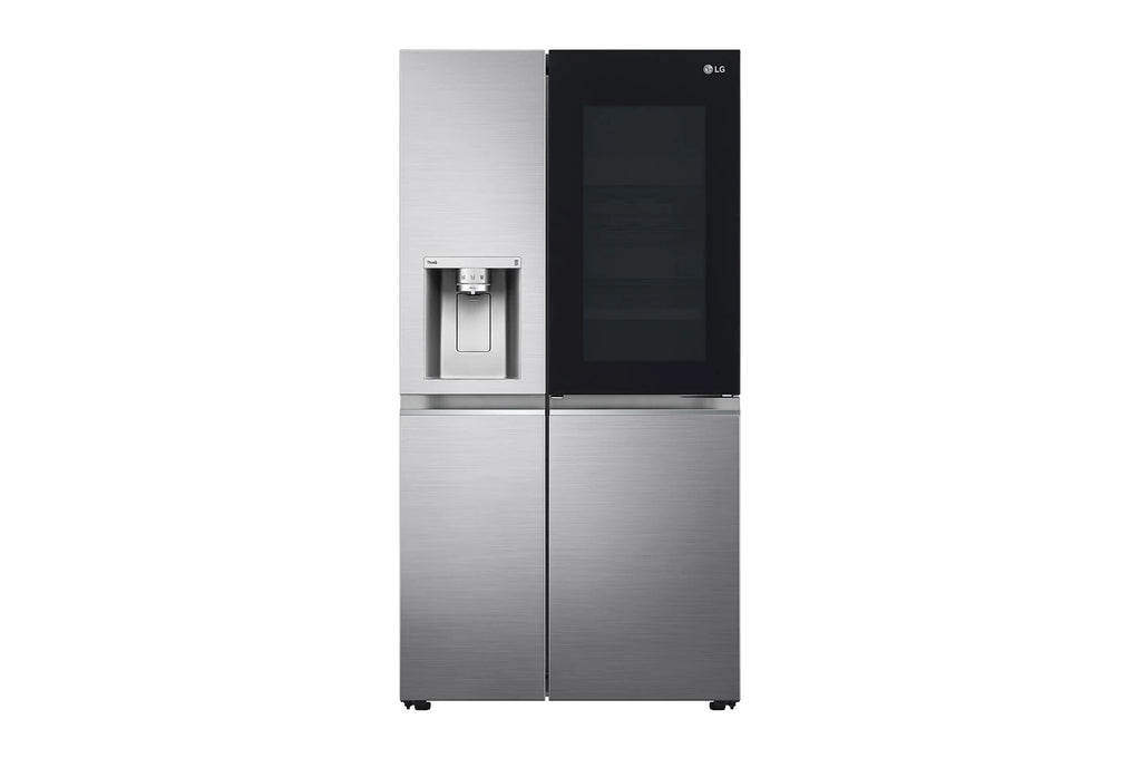 LG InstaView GSXV91PZAE frigo américain Pose libre 635 L Noir, Acier inoxydable