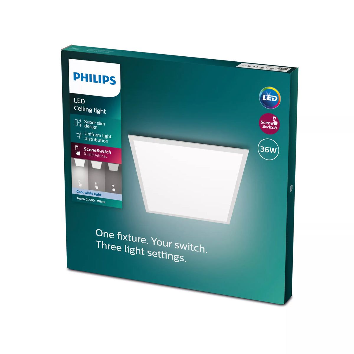 Philips Fonctionnel Plafonnier Panel Ceiling 36 W Carré