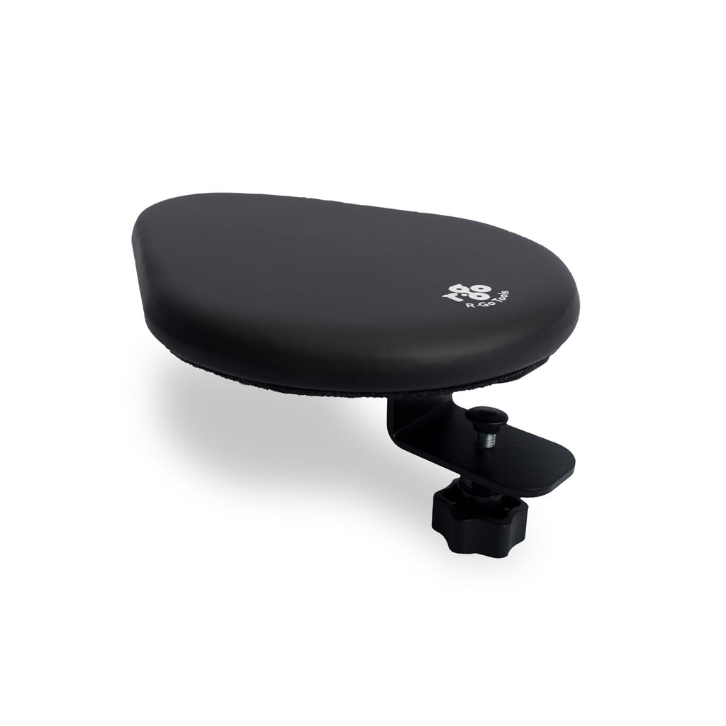 Accoudoir Ergonomique R-Go Split en Deux Parties, Réglable et Symétrique, Mousse Souple, Noir