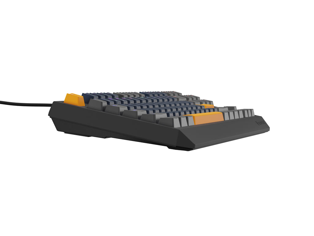 GENESIS THOR 230 TKL clavier Gaming USB + RF Wireless + Bluetooth QWERTY Noir, Bleu, Gris, Orange