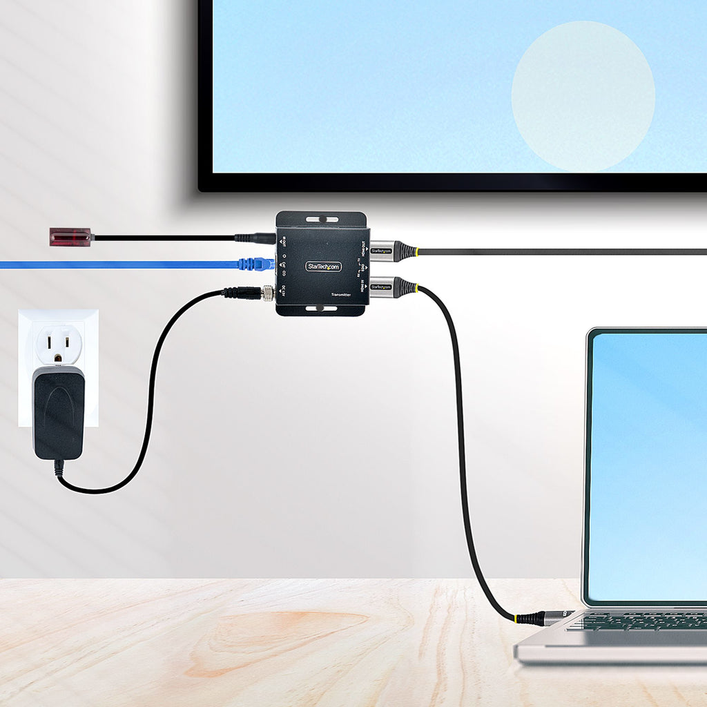 StarTech.com Extendeur HDMI sur Ethernet RJ45 Cat6/Cat5, 4K 30Hz jusqu'à 39m ou 1080p jusqu'à 70m, Kit Émetteur et Récep