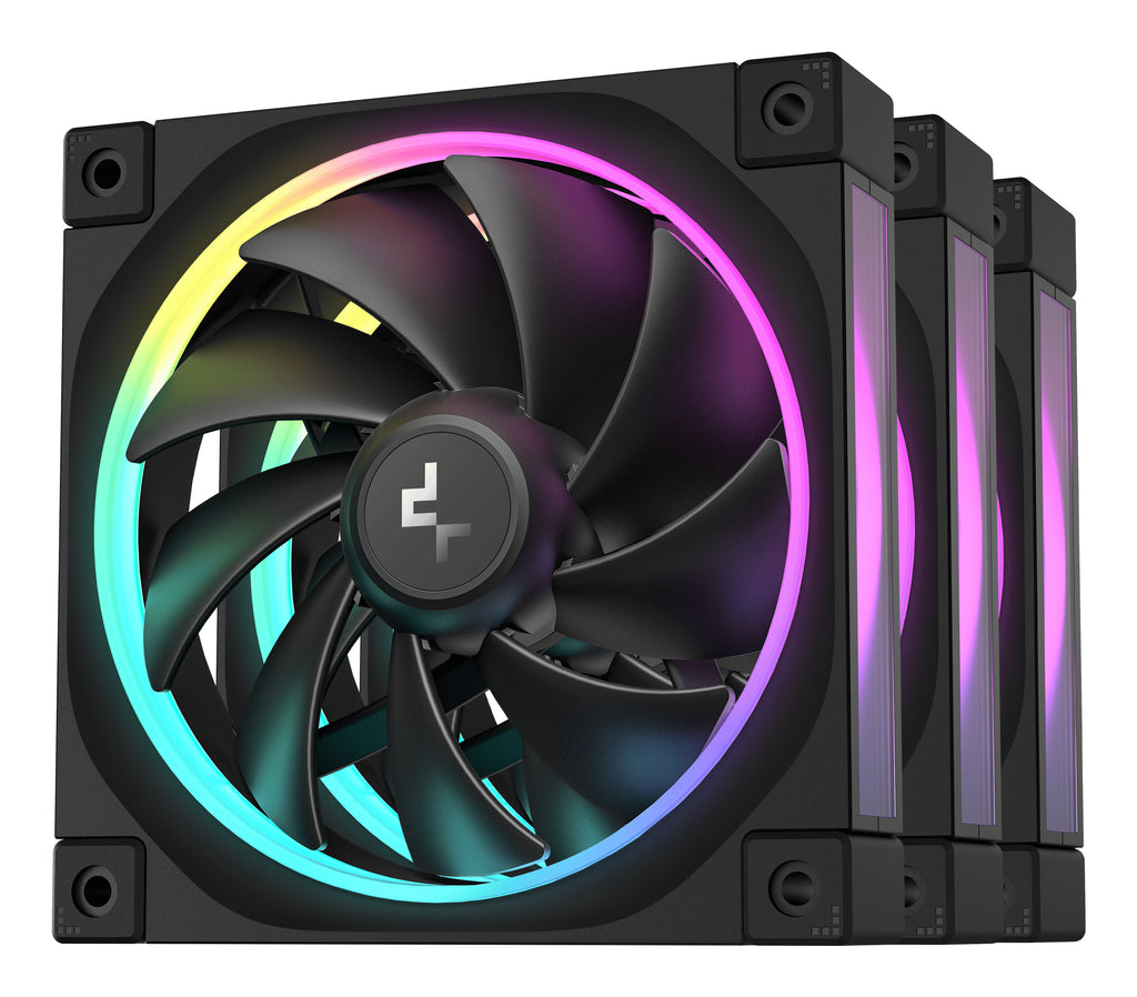 Deepcool FL12 Kit Ventilateur de Boîtier 120 mm, Noir, 1 Pack