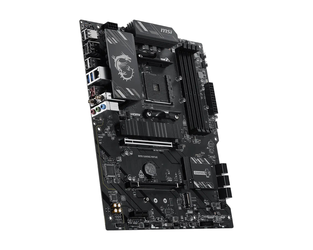 MSI B550 GAMING WIFI6E ATX Socket AM4 AMD B550 - vue 4