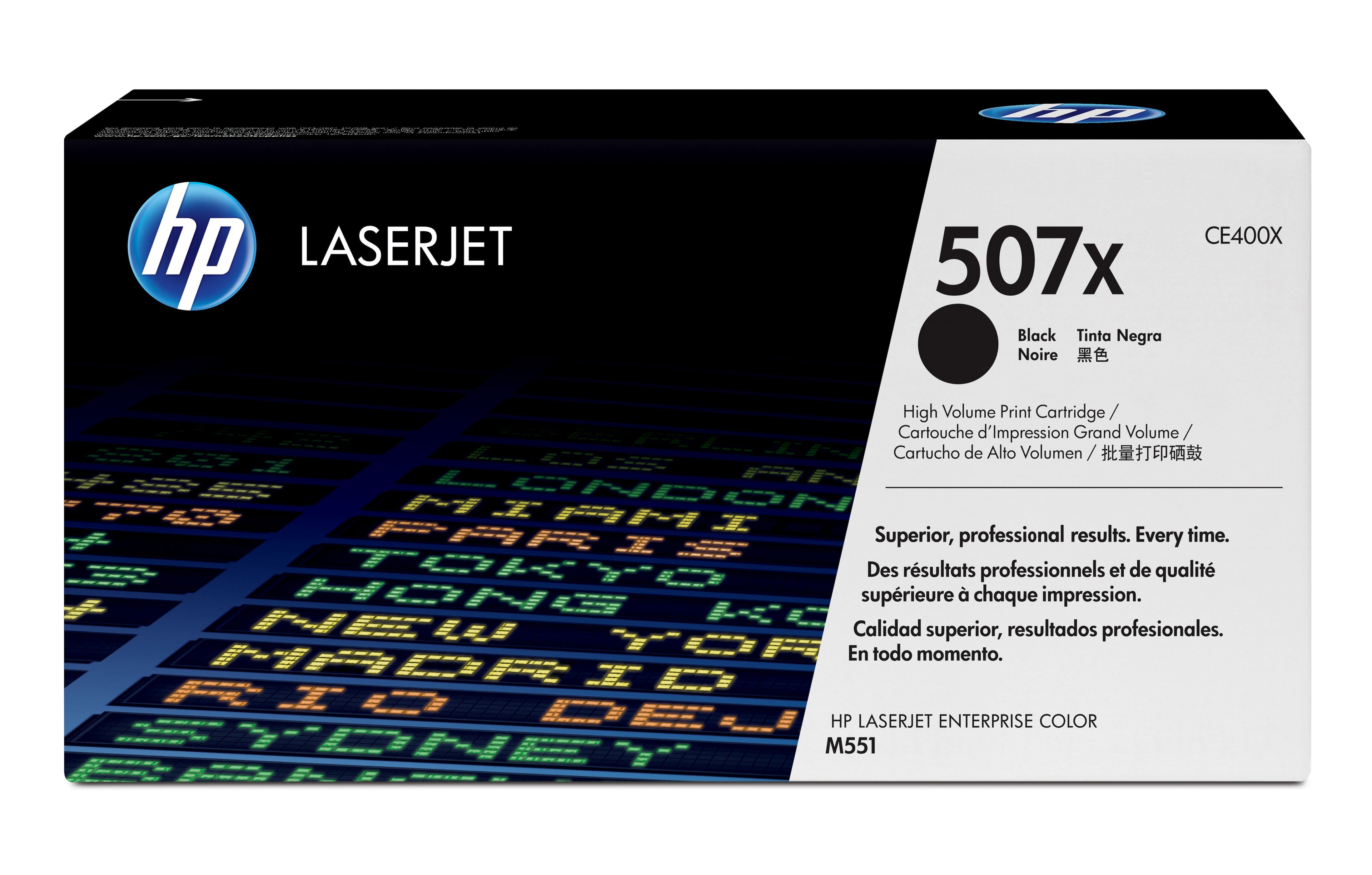 HP 507X toner LaserJet noir grande capacité authentique