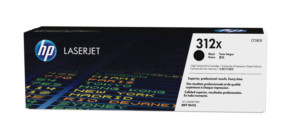 HP Cartouche 312X toner Noir LaserJet à rendement élevé