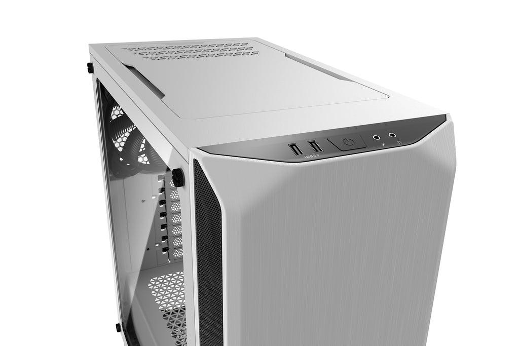 be quiet! Pure Base 500 blanc | Boîtier PC vitré, Mini ATX / Micro ATX / ATX, 2 ventilateurs Pure Wings 2 140 mm