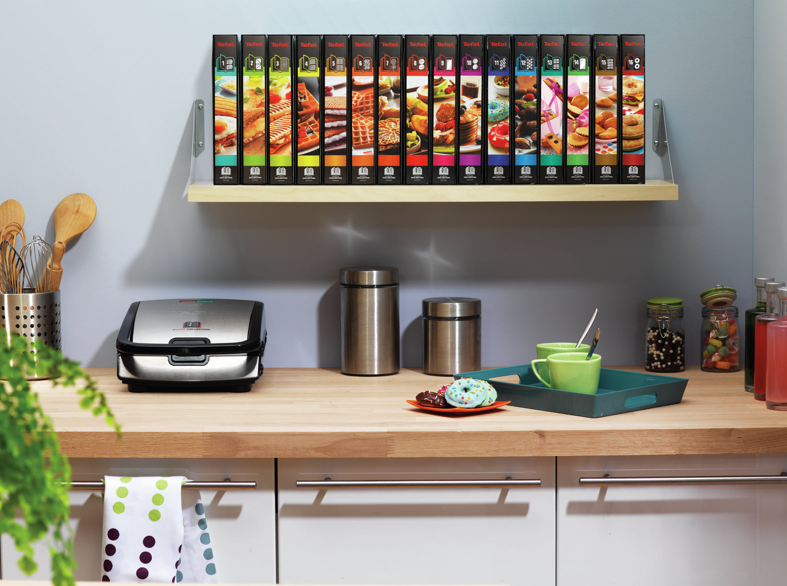 Tefal Snack Collection SW857D gaufrier et appareil à croque-monsieur Acier inoxydable