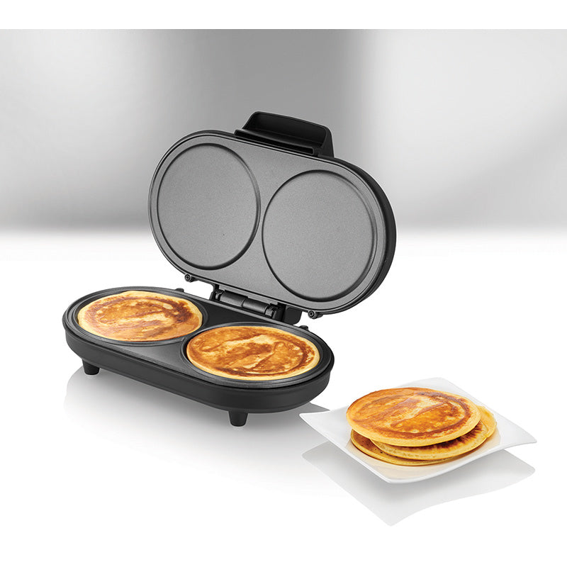 Unold 48165 appareil à crêpes 2 crèpe(s) 1000 W Noir, Acier inoxydable