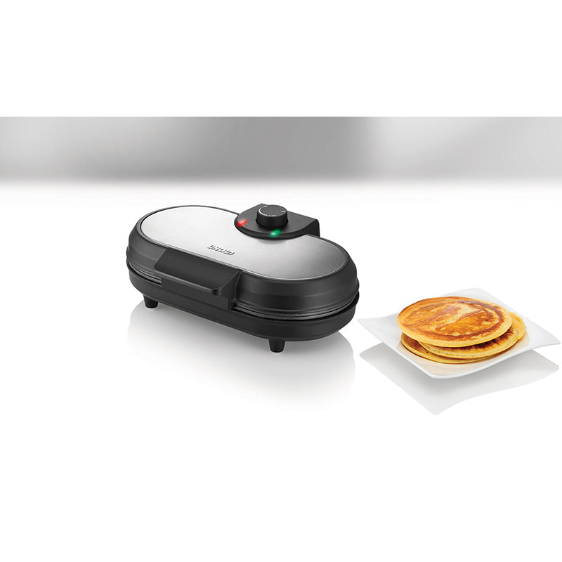 Unold 48165 appareil à crêpes 2 crèpe(s) 1000 W Noir, Acier inoxydable