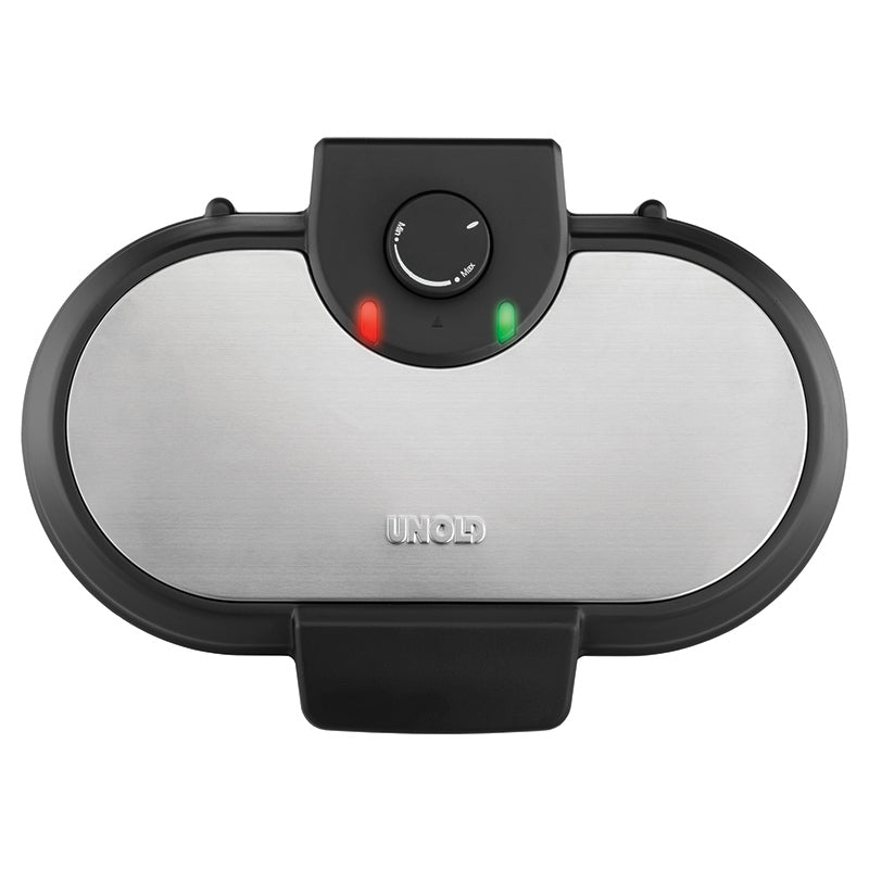 Unold 48165 appareil à crêpes 2 crèpe(s) 1000 W Noir, Acier inoxydable