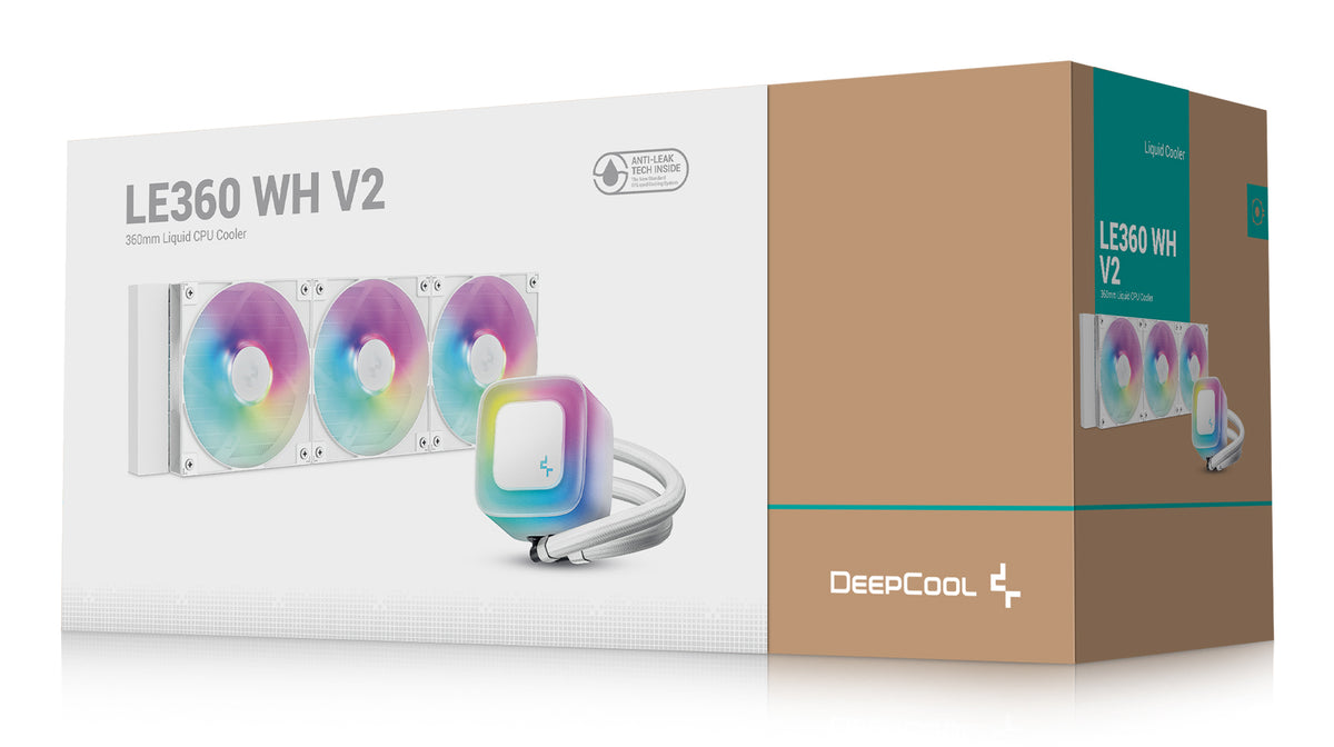 Deepcool LE360 V2 Kit de Refroidissement Liquide AIO 360mm Blanc
