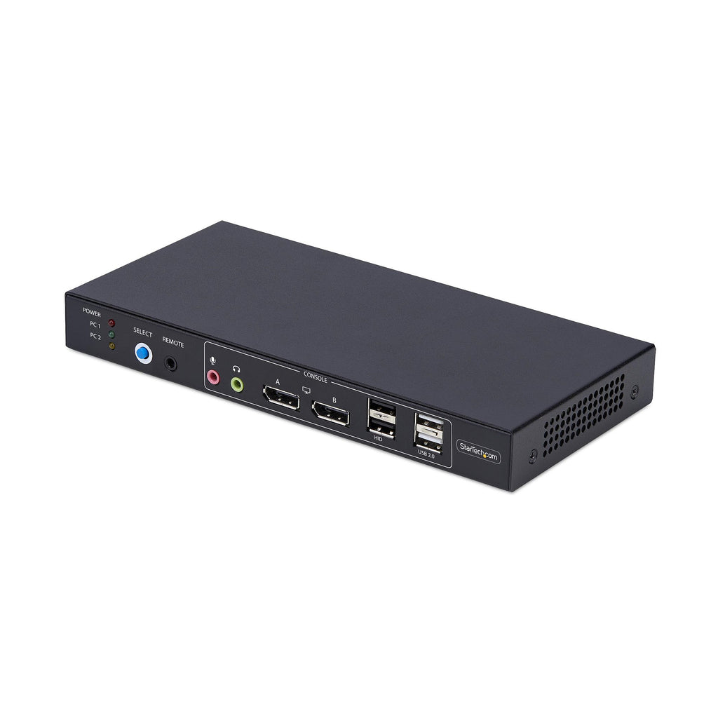 StarTech.com Switch KVM DisplayPort 2 Ports Matrice Vidéo Double Vue 4K 60Hz Hub USB