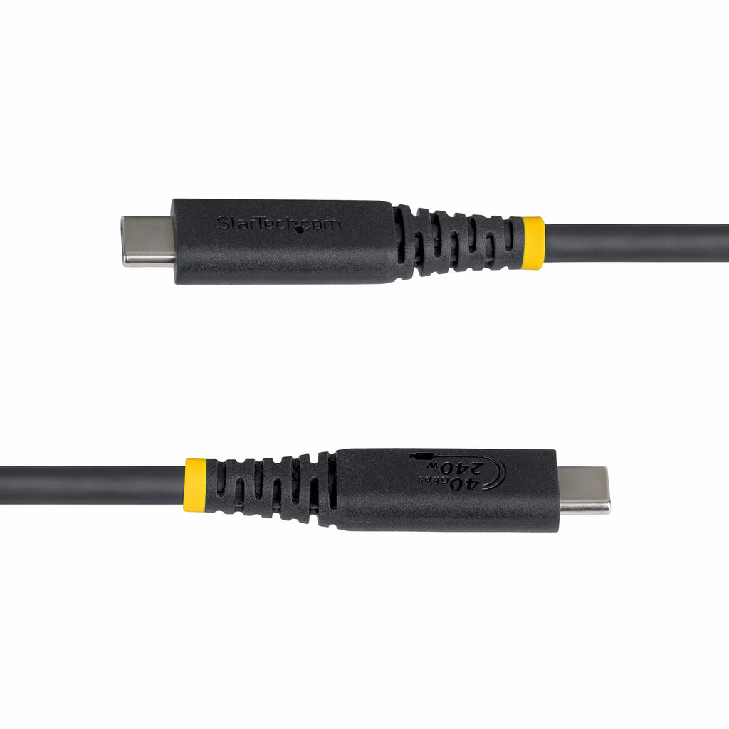 StarTech.com Câble USB4 USB-C 50cm 40 Gbps 240W PD 8K 60Hz DP2.1 Noir