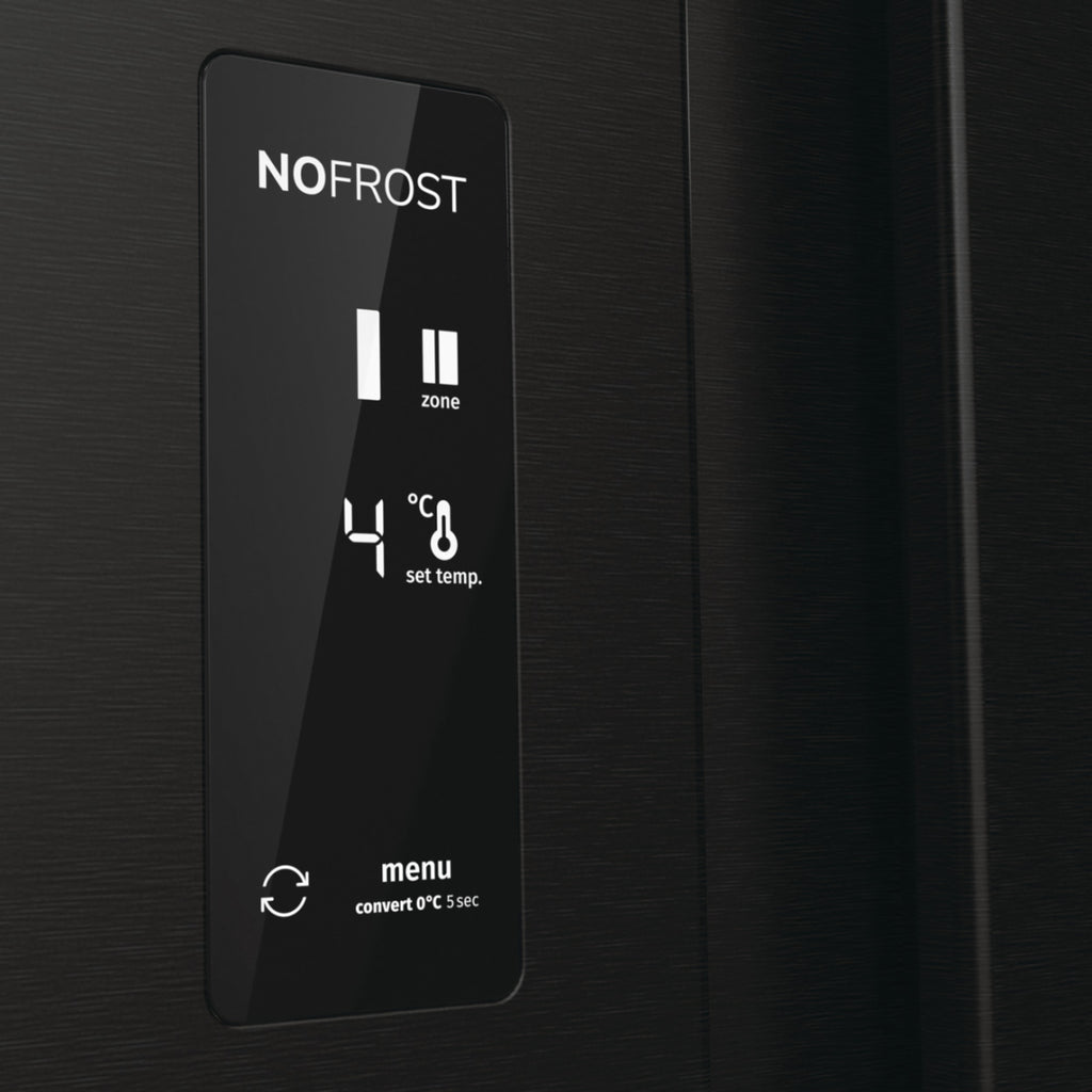 Gorenje NRR9185EABXLWD frigo américain Pose libre 547 L Noir, Acier inoxydable