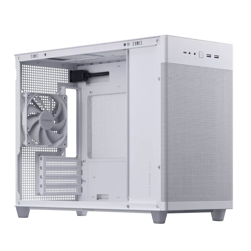ASUS PRIME AP201 CASE TG WHITE Mini Tower Blanc