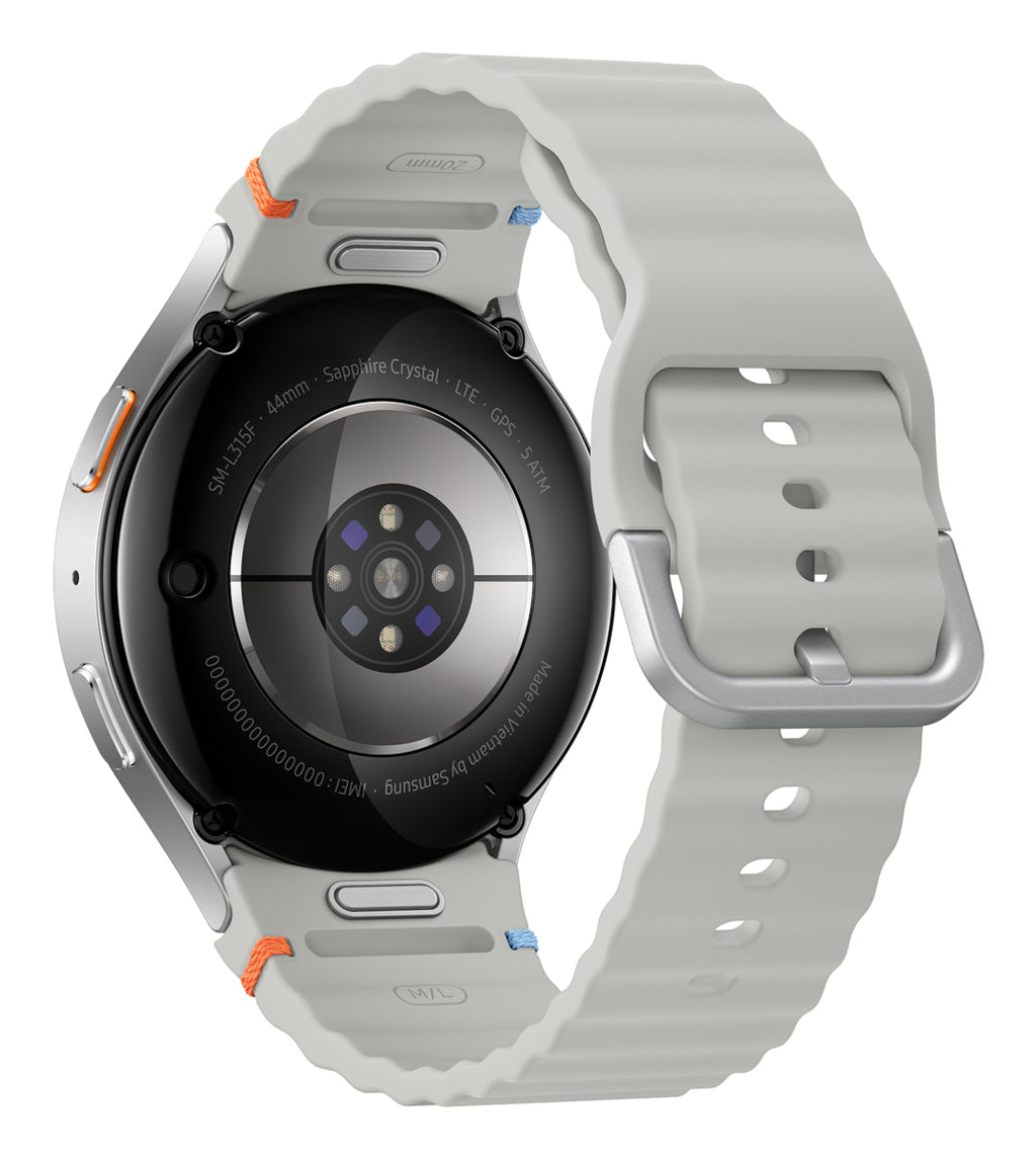 Samsung Samsung Galaxy Watch7 3,81 cm (1.5") AMOLED 44 mm Numérique 480 x 480 pixels Écran tactile 4G Argent Wifi GPS (satellite)