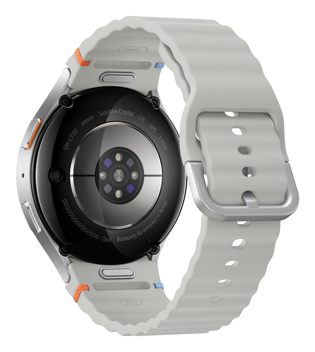 Samsung Samsung Galaxy Watch7 3,81 cm (1.5") AMOLED 44 mm Numérique 480 x 480 pixels Écran tactile 4G Argent Wifi GPS (satellite)