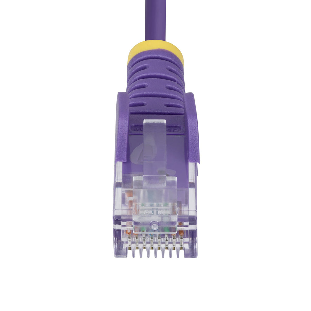 StarTech.com N6PAT25CMPLS câble de réseau Violet 0,25 m Cat6 U/UTP (UTP)