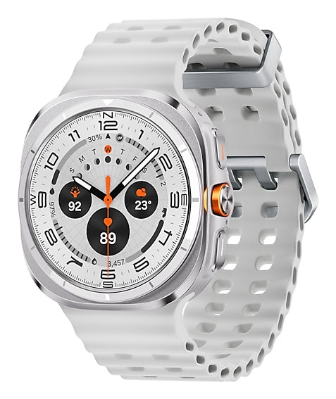 Samsung Samsung Galaxy Watch Ultra 3,81 cm (1.5") AMOLED 47 mm Numérique 480 x 480 pixels Écran tactile 4G Titane, Blanc Wifi GPS (satellite)