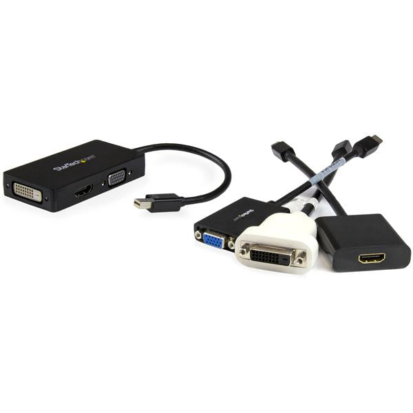 StarTech.com Adaptateur Mini DisplayPort 3 en 1 - 1080p - Hub Adaptateur Répartiteur Mini DP vers HDMI/VGA/DVI pour votr