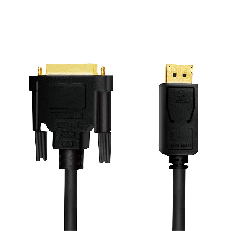 LogiLink CV0131 câble vidéo et adaptateur 2 m DisplayPort DVI Noir