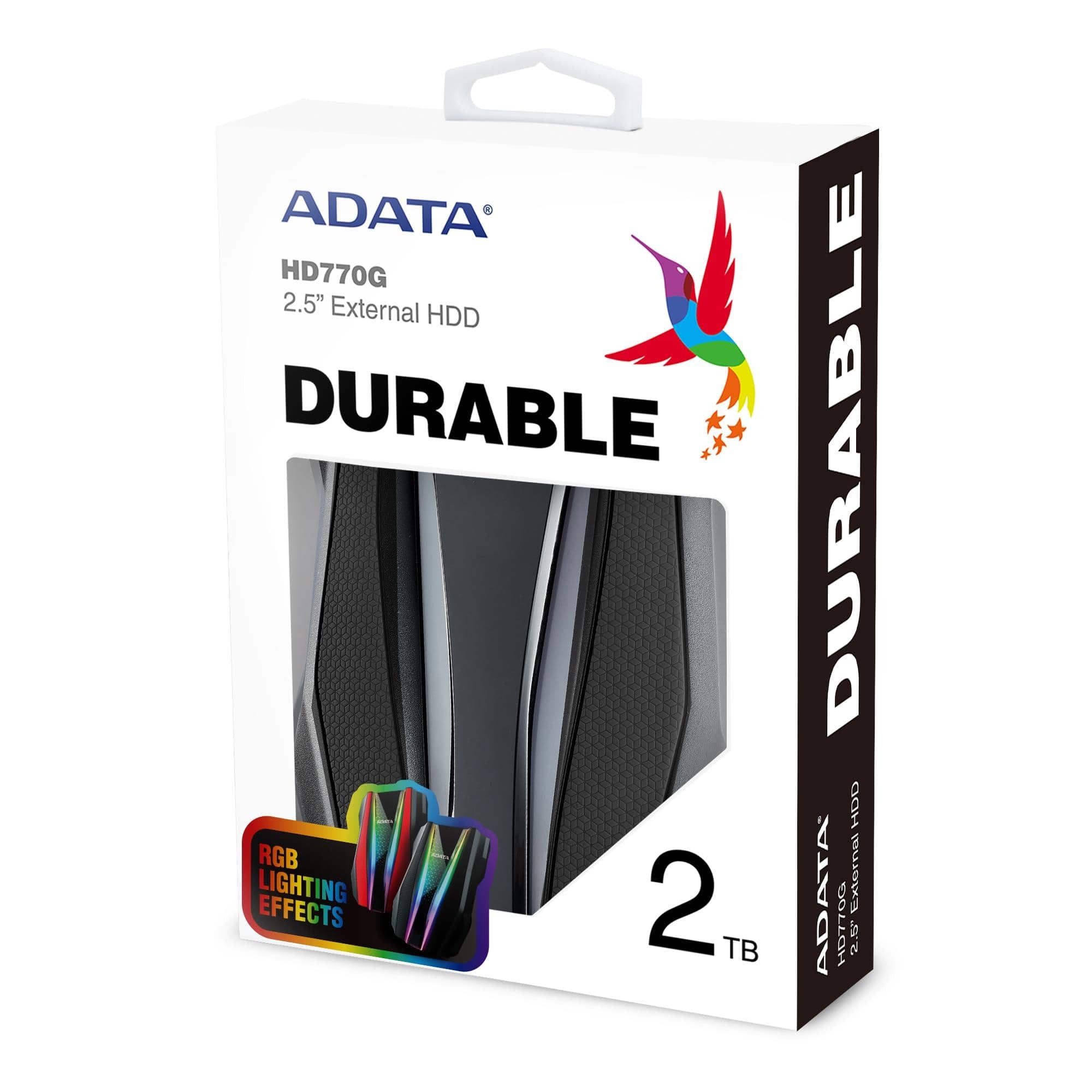 ADATA HD770G disque dur externe 2 To 2.5" 3.2 Gen 1 (3.1 Gen 1) Noir