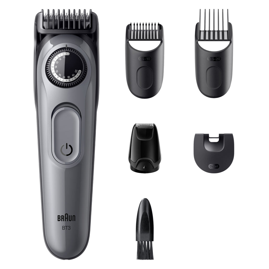 Braun BeardTrimmer 3 80789789 Tondeuse à Barbe AC/Batterie, Noir