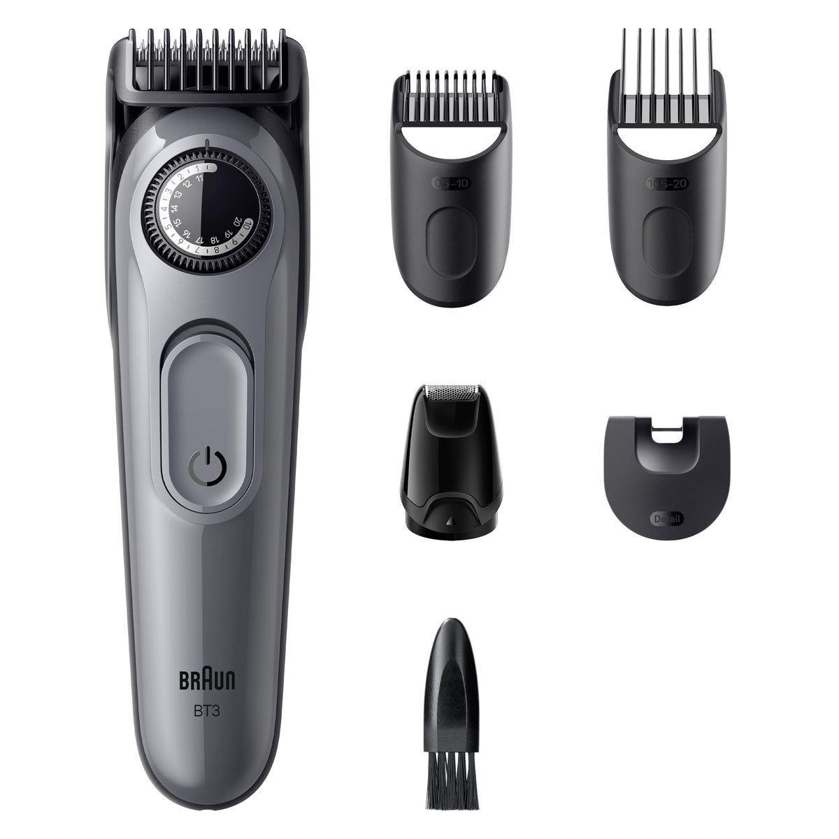 Braun BeardTrimmer 3 80789789 Tondeuse à Barbe AC/Batterie, Noir
