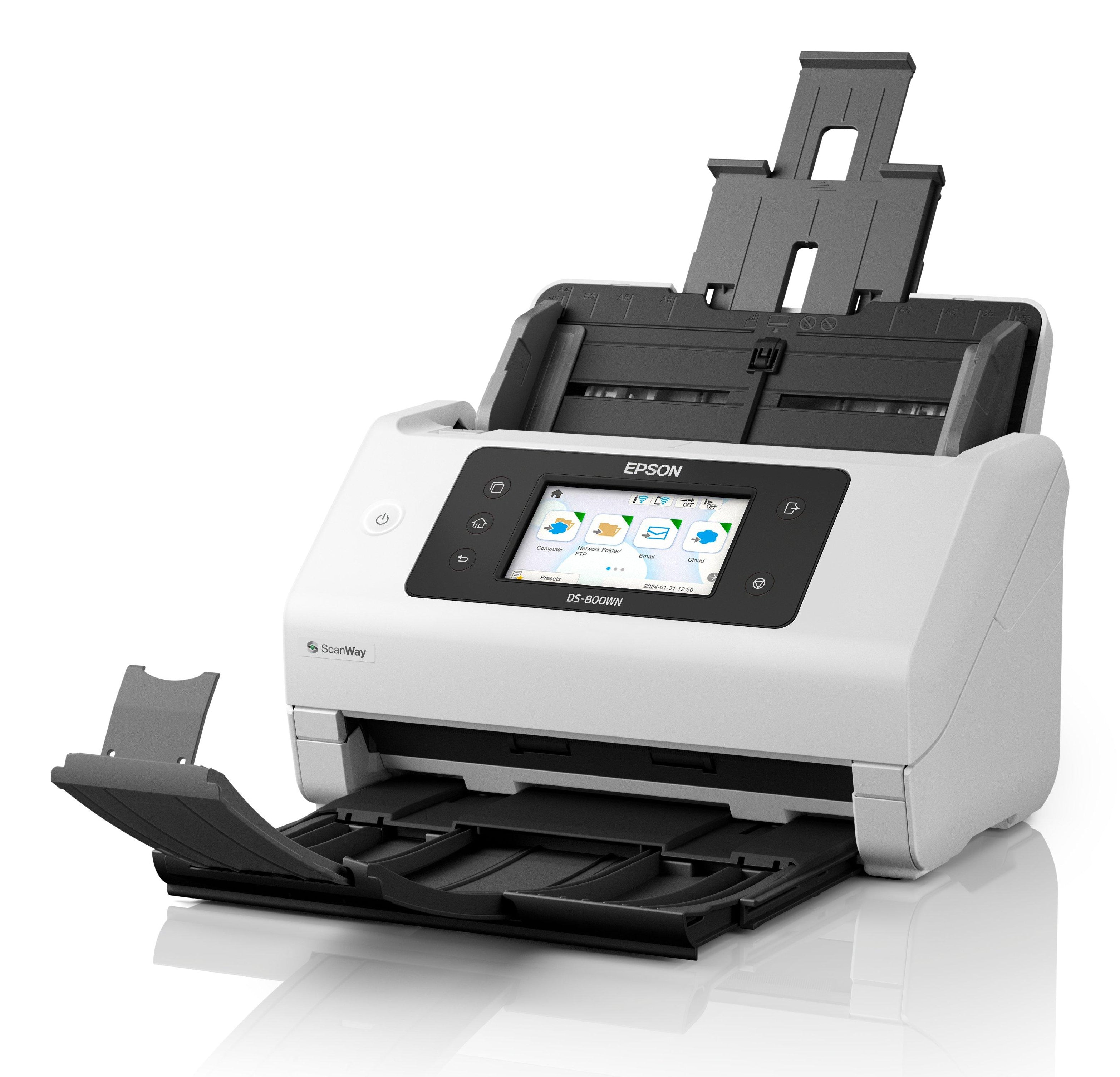 Epson WorkForce DS-800WN Alimentation feuille à feuille de scanner 600 x 600 DPI A4 Blanc